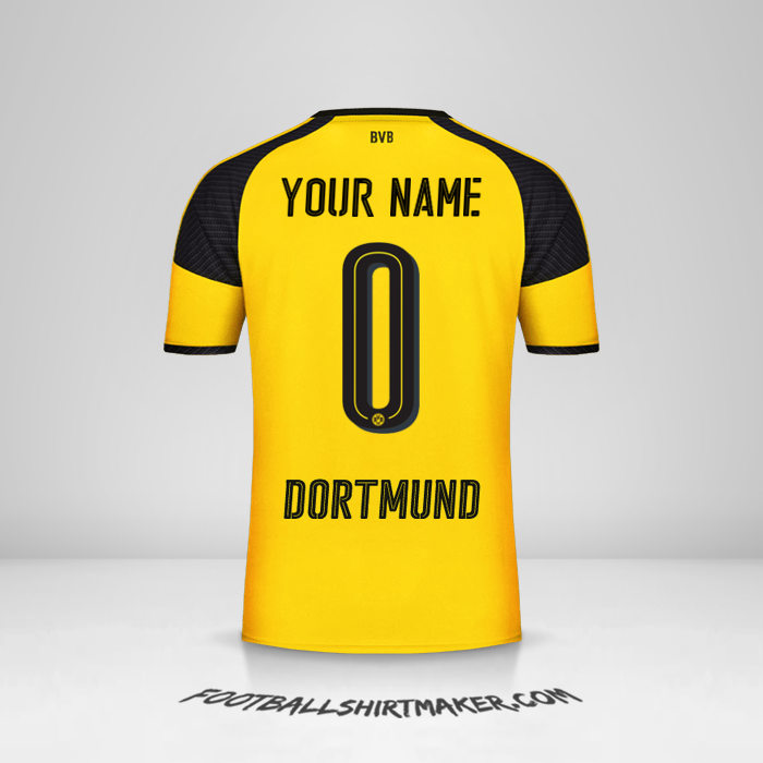 Jersey Borussia Dortmund 2016/17 Cup -  your name - 0