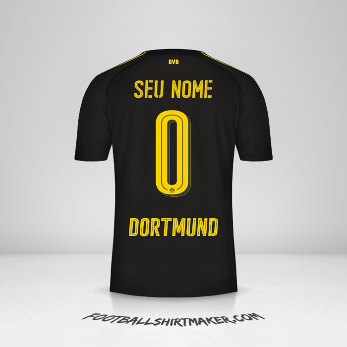 Camisa Borussia Dortmund 2016/17 II -  seu nome - 0