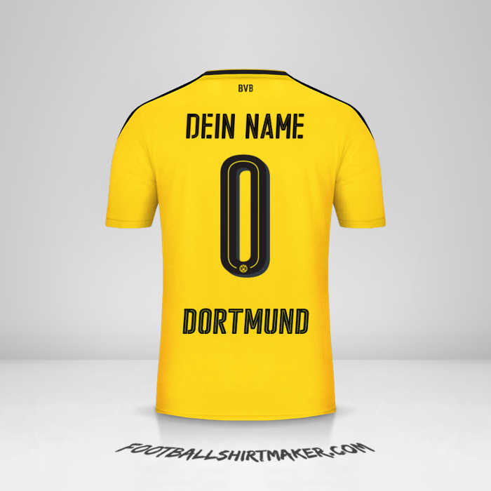 Trikot Borussia Dortmund 2016/17 -  dein name - 0