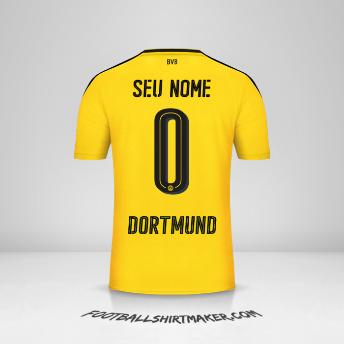 Camisa Borussia Dortmund 2016/17 -  seu nome - 0