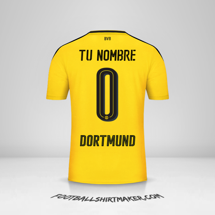 Camiseta Borussia Dortmund 2016/17 -  tu nombre - 0