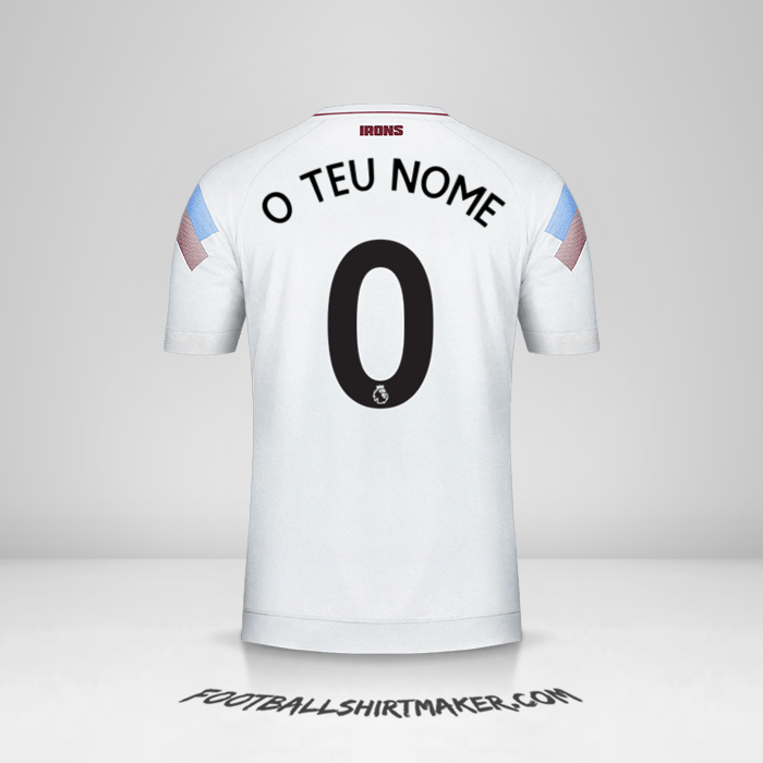 Camisola West Ham United FC 2018/19 III -  o teu nome - 0