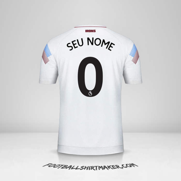Camisa West Ham United FC 2018/19 III -  seu nome - 0