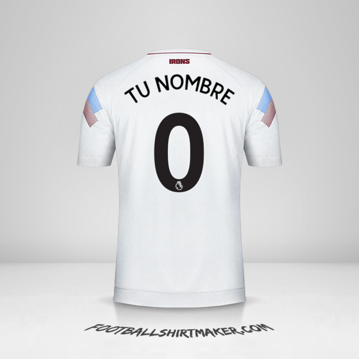 Camiseta West Ham United FC 2018/19 III -  tu nombre - 0