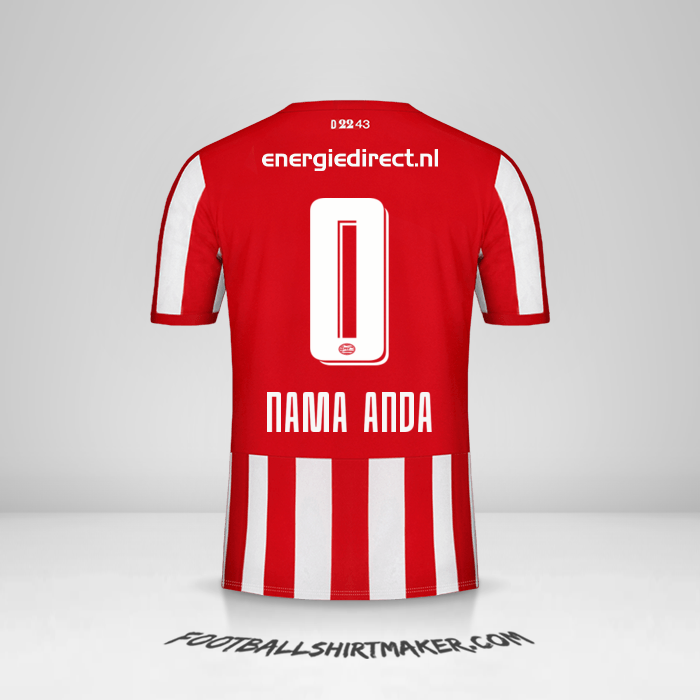 Jersey PSV 2019/20 -  nama anda - 0