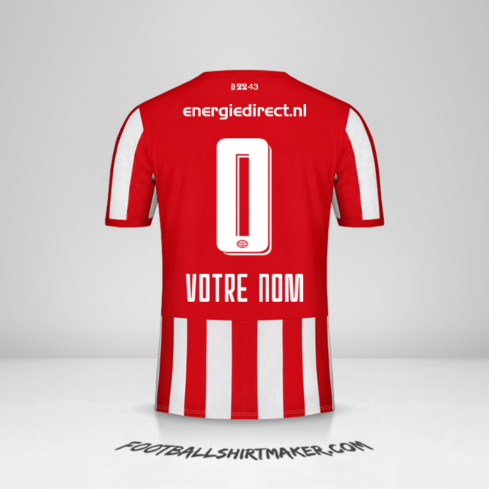 Maillot PSV 2019/20 -  votre nom - 0