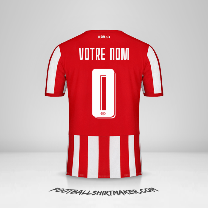 Maillot PSV Cup 2019/20 -  votre nom - 0