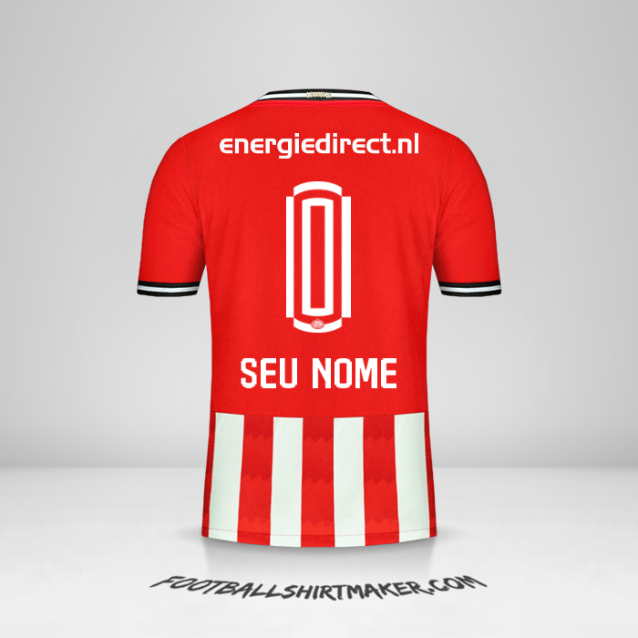 Camisa PSV 2020/21 -  seu nome - 0