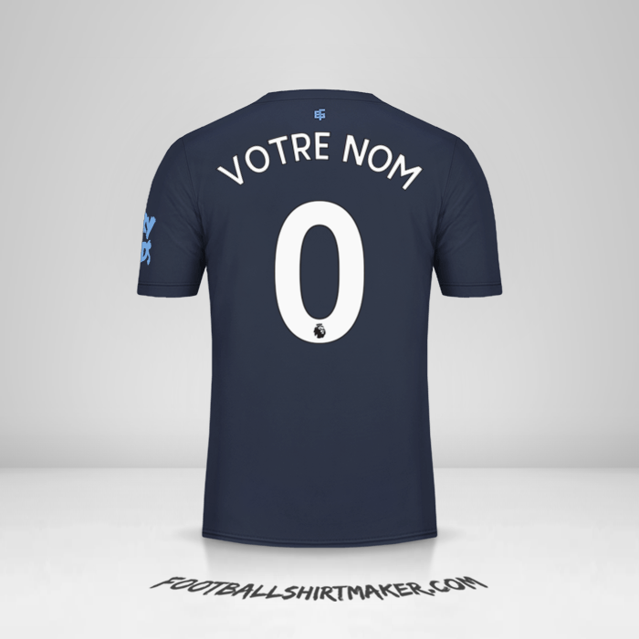 Maillot Everton FC 2019/20 III -  votre nom - 0
