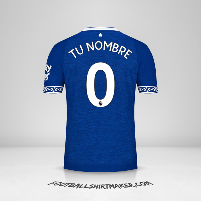 Camiseta Everton FC 2018/19 -  tu nombre - 0