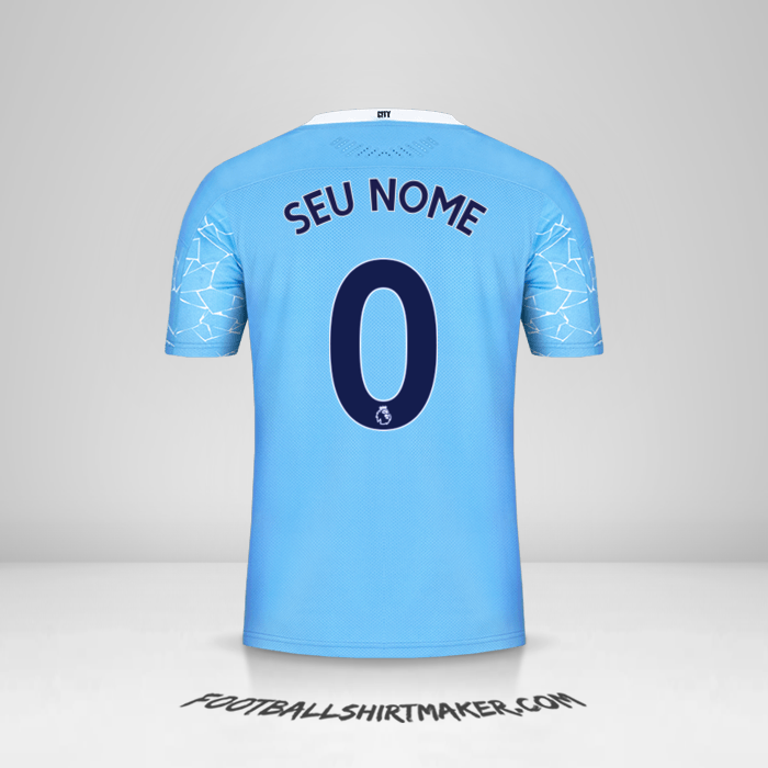 Camisa Manchester City 2020/21 -  seu nome - 0