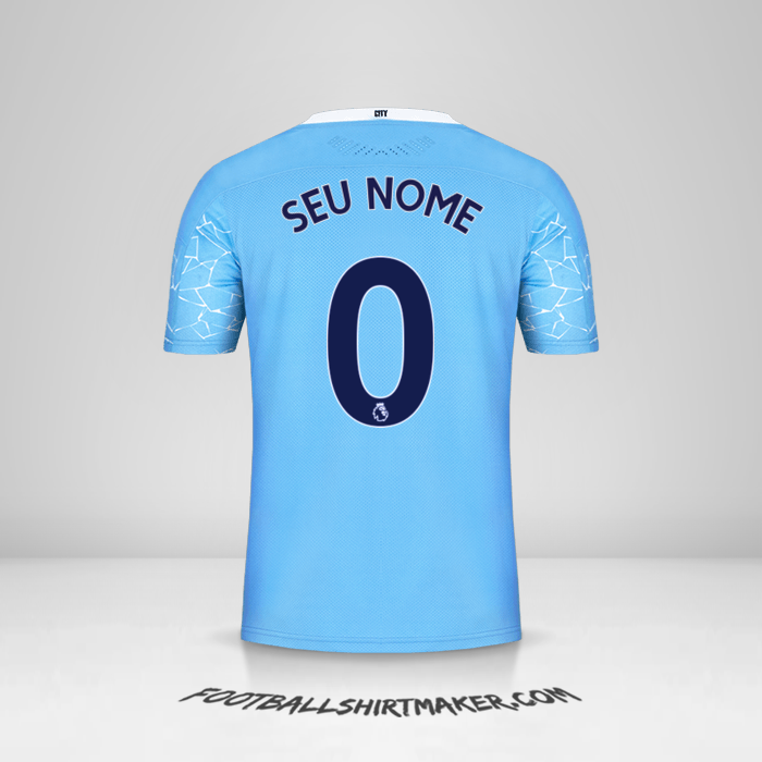 Camisa Manchester City 2020/21 -  seu nome - 0