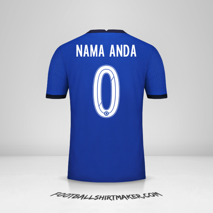 Jersey Chelsea Cup 2020/21 -  nama anda - 0