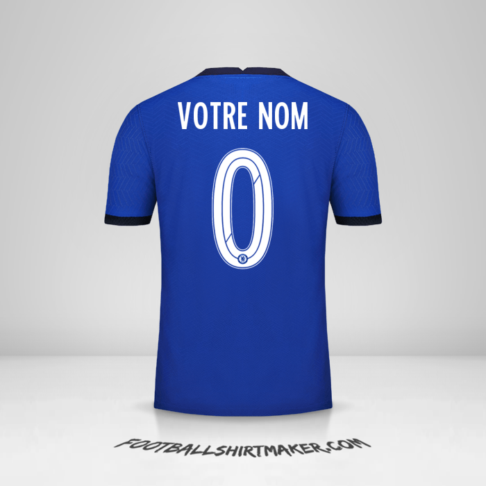 Maillot Chelsea Cup 2020/21 -  votre nom - 0