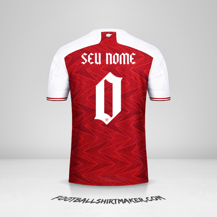 Camisa Arsenal Cup 2020/21 -  seu nome - 0