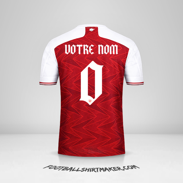 Maillot Arsenal Cup 2020/21 -  votre nom - 0