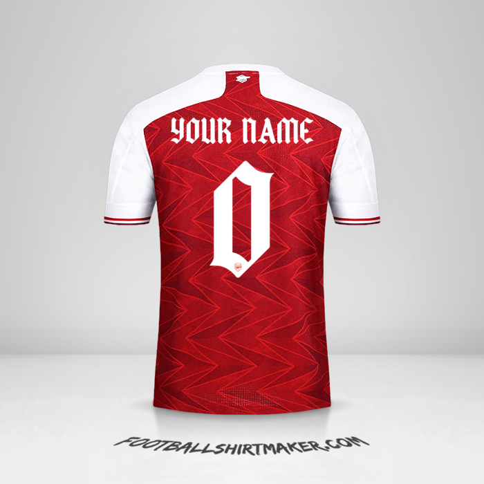 Shirt Arsenal Cup 2020/21 -  your name - 0
