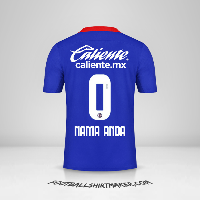 Jersey Cruz Azul 2020/21 -  nama anda - 0