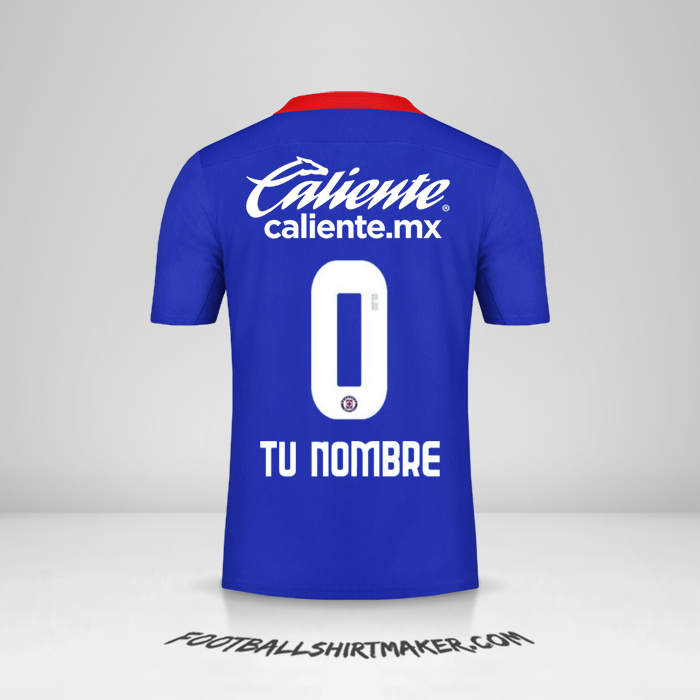 Camiseta Cruz Azul 2020/21 -  tu nombre - 0