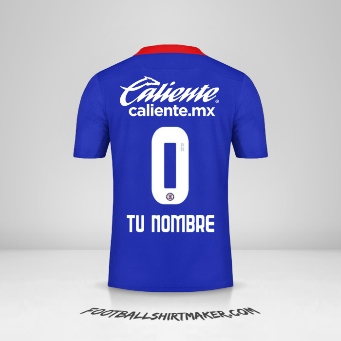 Camiseta Cruz Azul 2020/21 -  tu nombre - 0