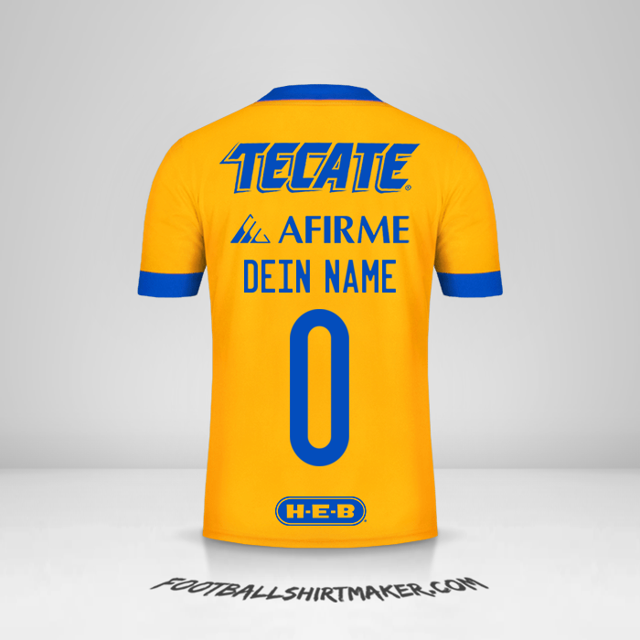 Trikot Tigres UANL 2020/21 -  dein name - 0