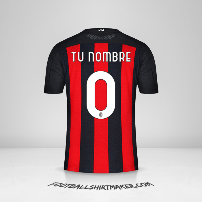 Jersey AC Milan 2020/21 -  tu nombre - 0