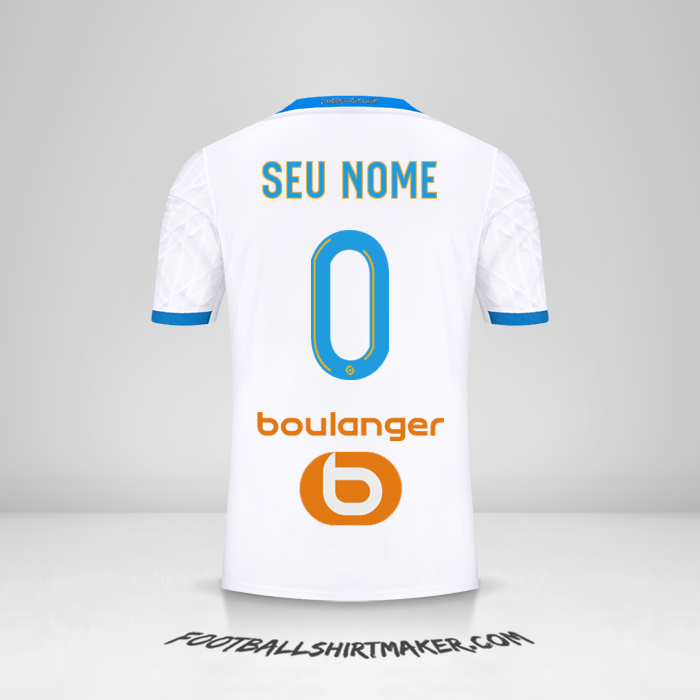 Camisa Olympique de Marseille 2020/21 -  seu nome - 0