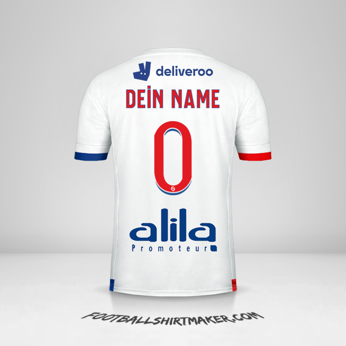 Trikot Olympique Lyon 2020/21 -  dein name - 0