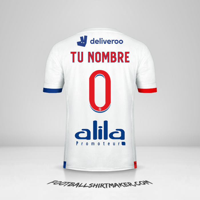Camiseta Olympique Lyon 2020/21 -  tu nombre - 0