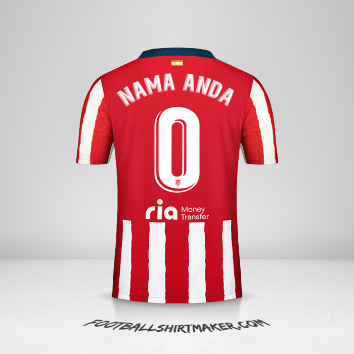 Jersey Atletico Madrid 2020/21 -  nama anda - 0