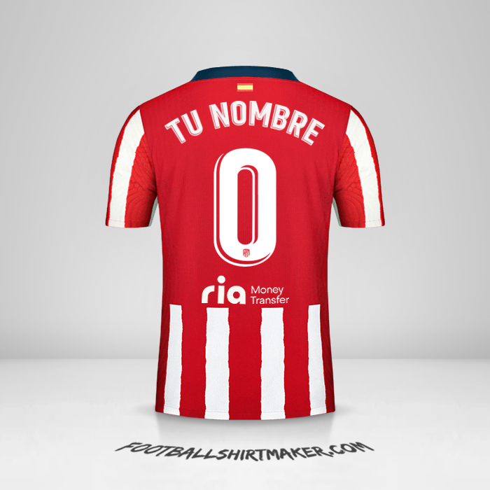 Camiseta Atletico Madrid 2020/21 -  tu nombre - 0