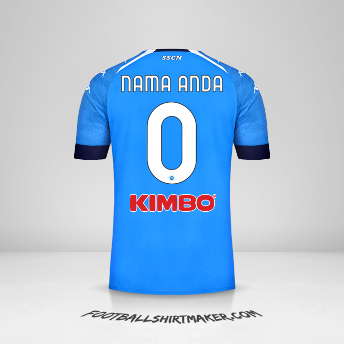 Jersey SSC Napoli 2020/21 -  nama anda - 0