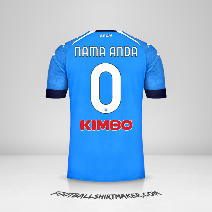 Jersey SSC Napoli 2020/21 -  nama anda - 0