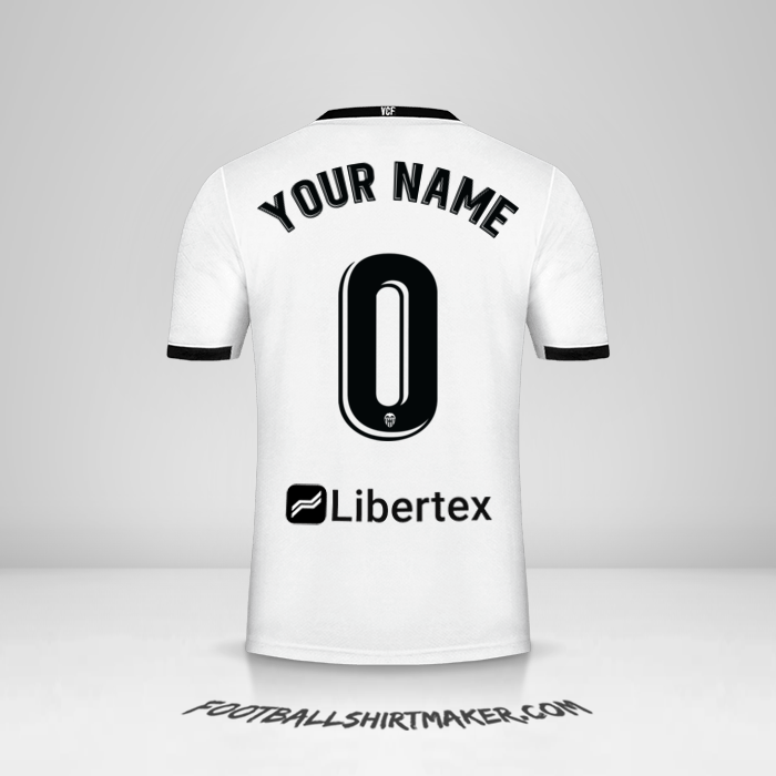 Jersey Valencia CF 2020/21 -  your name - 0