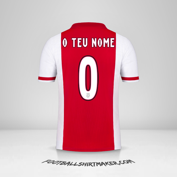 Camisola AFC Ajax 2020/21 -  o teu nome - 0