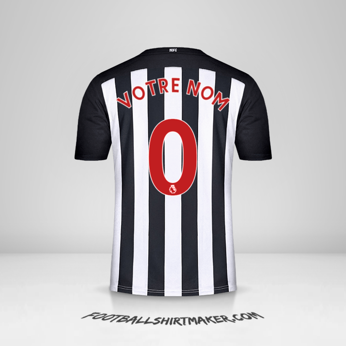 Maillot Newcastle United FC 2020/21 -  votre nom - 0