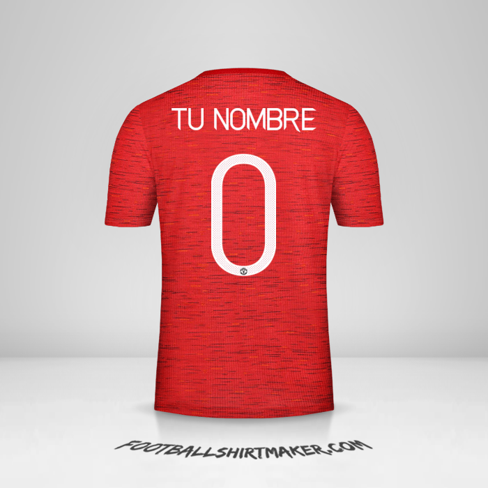 Camiseta Manchester United Cup 2020/21 -  tu nombre - 0