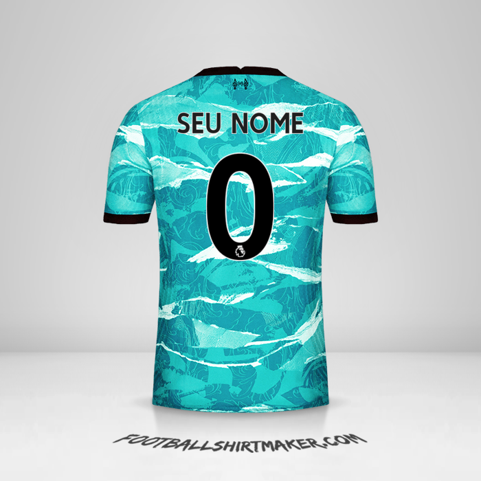 Camisa Liverpool FC 2020/21 II -  seu nome - 0
