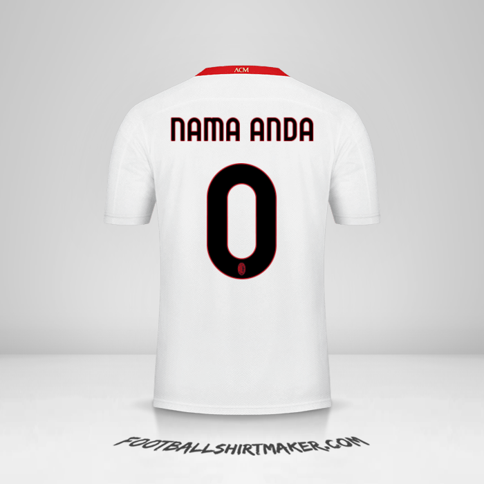 Jersey AC Milan 2020/21 II -  nama anda - 0