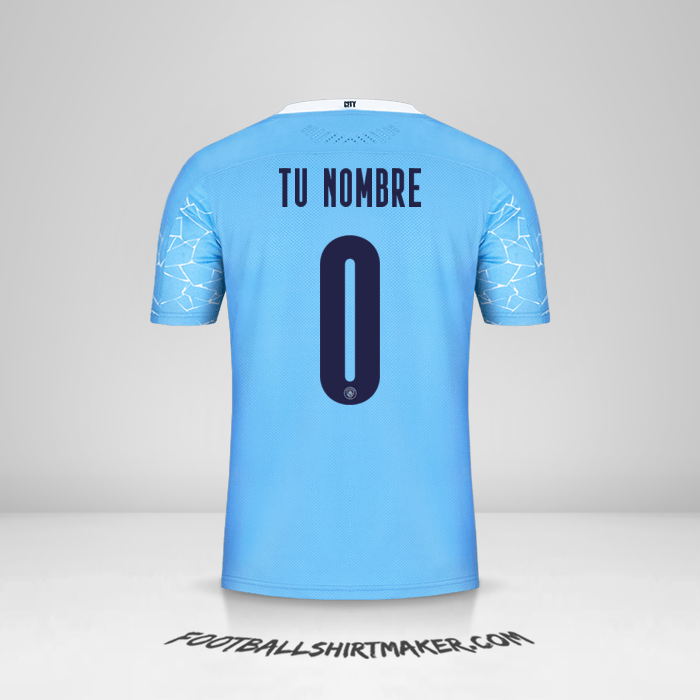 Camiseta Manchester City Cup 2020/21 -  tu nombre - 0