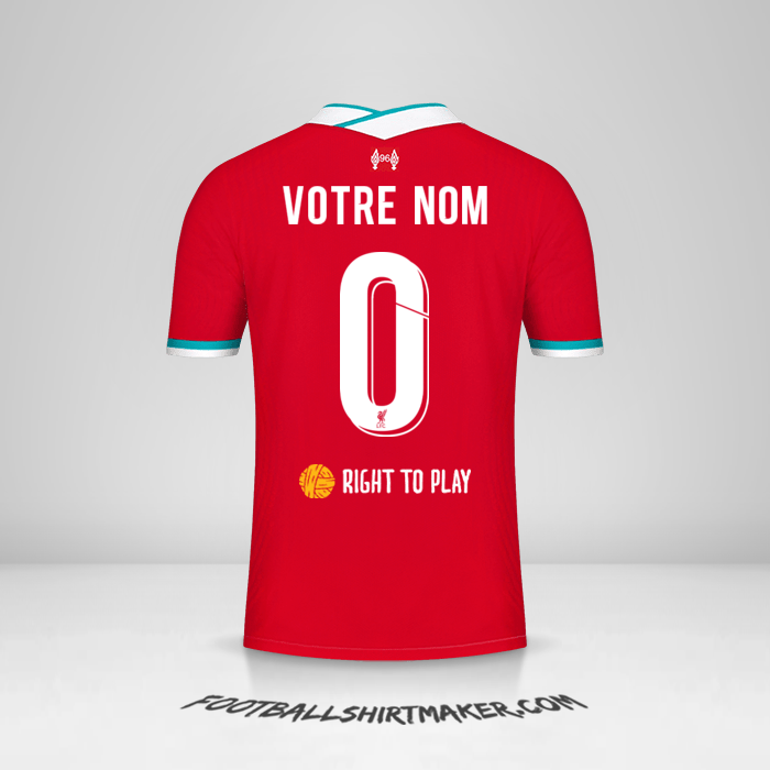 Maillot Liverpool FC Cup 2020/21 -  votre nom - 0