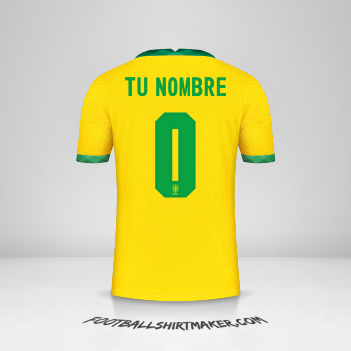 Camiseta Brasil 2020/21 -  tu nombre - 0