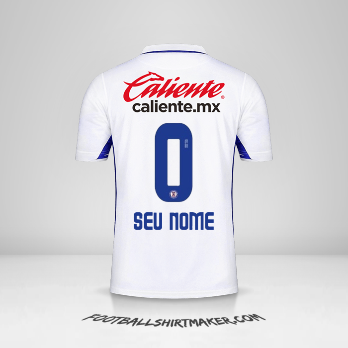 Camisa Cruz Azul 2020/21 II -  seu nome - 0