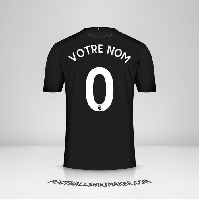 Maillot Manchester City 2020/21 II -  votre nom - 0