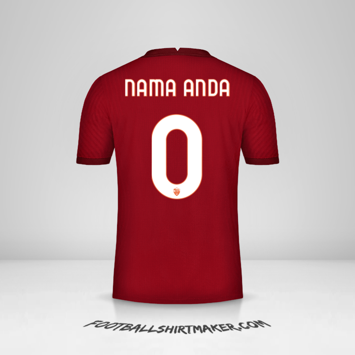 Jersey AS Roma Cup 2020/21 -  nama anda - 0