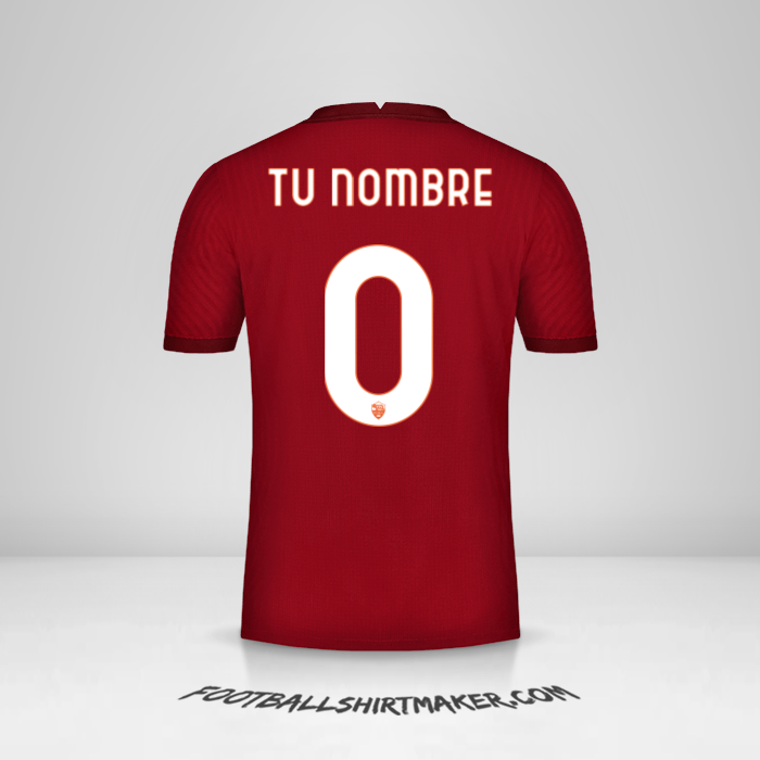 Camiseta AS Roma 2020/21 Cup -  tu nombre - 0