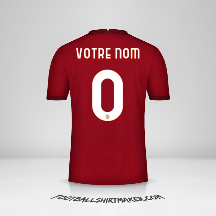 Maillot AS Roma Cup 2020/21 -  votre nom - 0