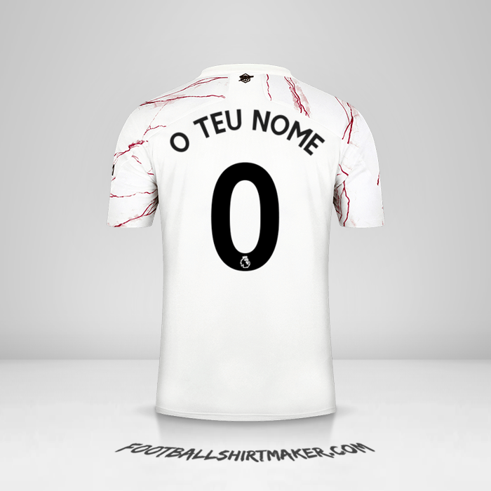 Camisola Arsenal 2020/21 II -  o teu nome - 0