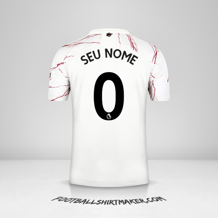 Camisa Arsenal 2020/21 II -  seu nome - 0
