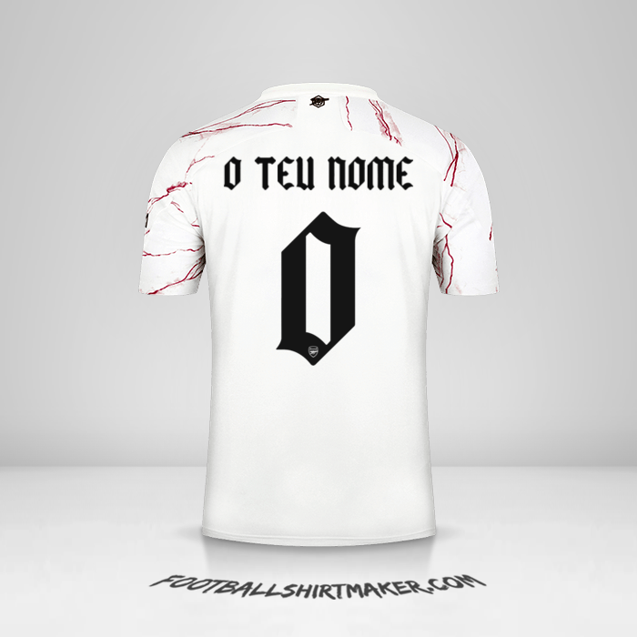 Camisola Arsenal Cup 2020/21 II -  o teu nome - 0